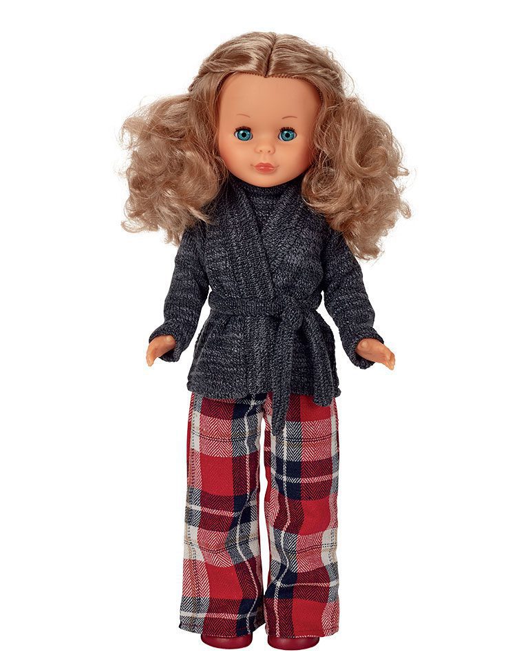 Nº6 Conjunto de Punto con Pantalón de Cuadros Pata de Elefante