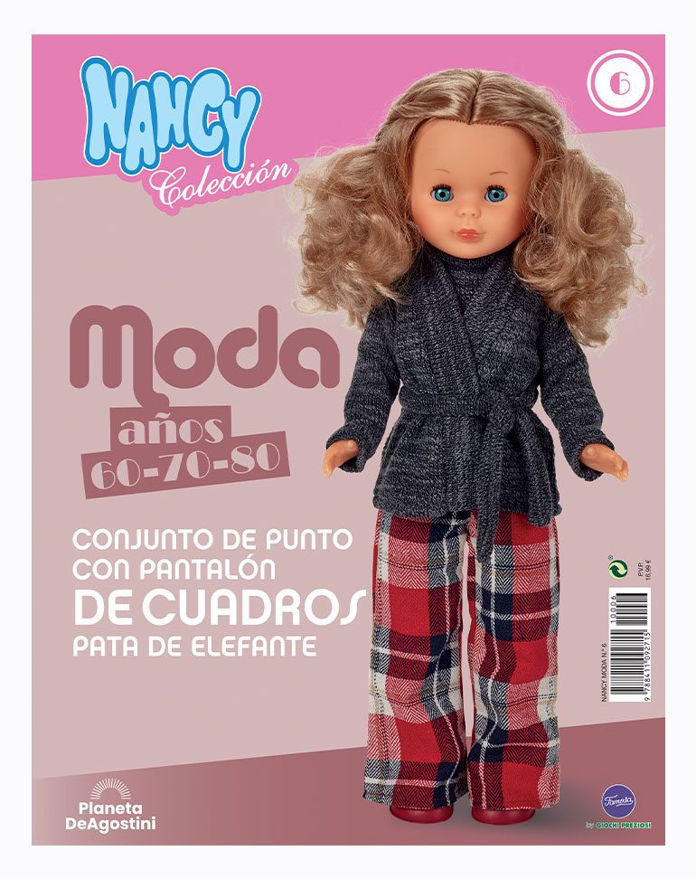 Nº6 Conjunto de Punto con Pantalón de Cuadros Pata de Elefante - Imagen 2