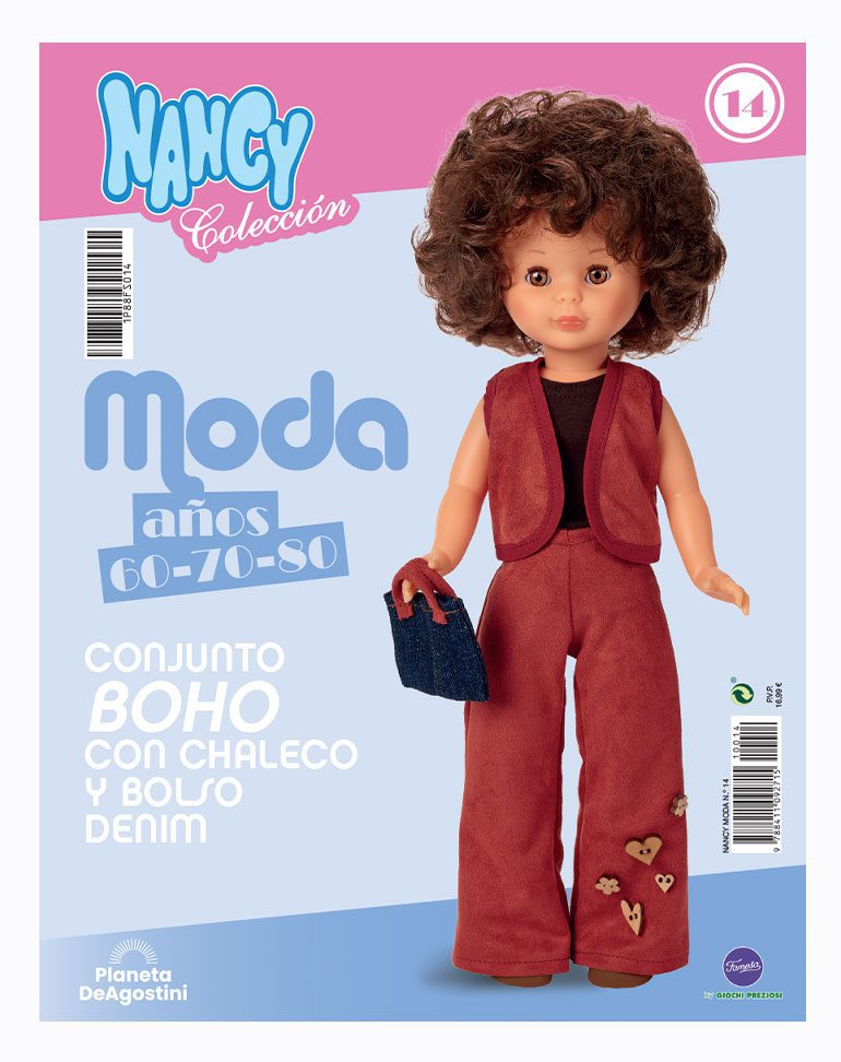 Nº14 Conjunto Boho con Chaleco y Bolso Denim - Imagen 2