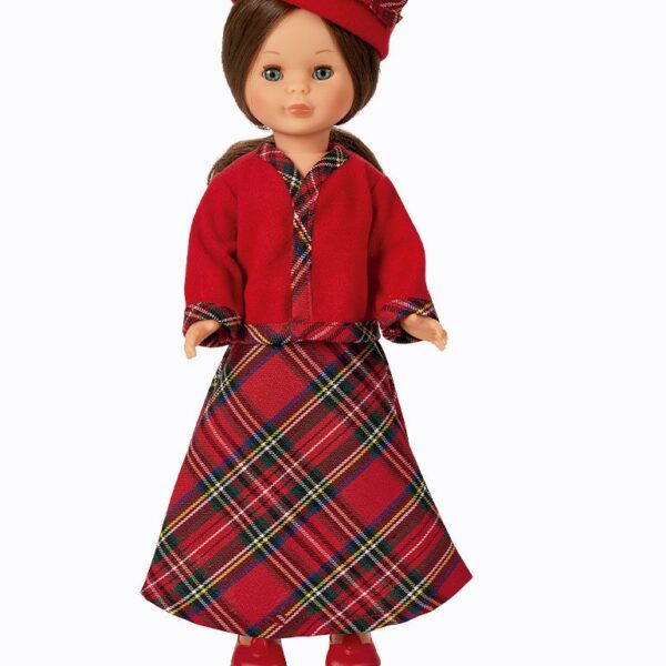 Nº17 Conjunto Escocés con Sombrero Pillbox