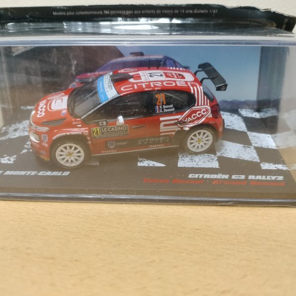#15. CITROEN C3 RALLY2. #15. MONTECARLO 2023. YOHAN ROSSEL. 1/43 vencedores de rally