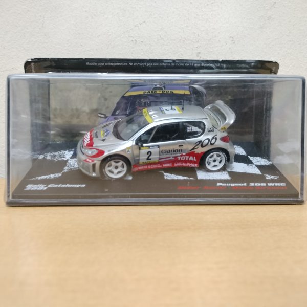 #22. PEUGEOT 206 WRC. RALLY CATALUÑA. #22. DIDIER AURIOL. 1/43 vencedores de rally